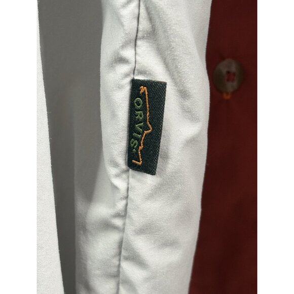 Lot of 3 Orvis Trout Bum Lightweight Fishing Shirts Men’s Large Blue Grey Rust - Picture 4 of 16